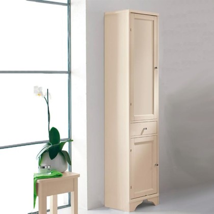 EBAN Maria Колонна левая (SX) без ручек 40х35хh174см, с деревянной дверкой, напольная, цвет: pergamon