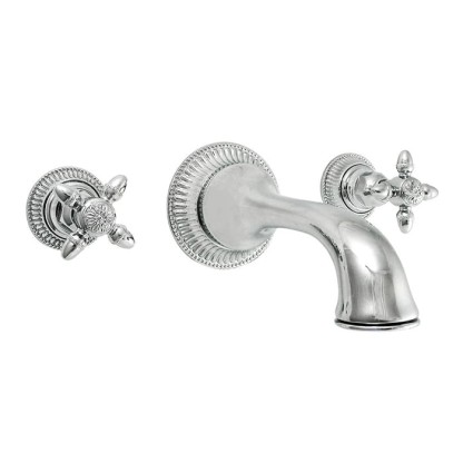 Nicolazzi Impero Смеситель для раковины настенный на 3 отверстия, излив: 180 мм, цвет: хром