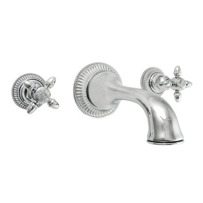 Nicolazzi Impero Смеситель для раковины настенный на 3 отверстия, излив: 180 мм, цвет: хром