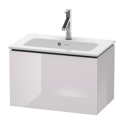 Duravit L-Cube Тумба подвесная, 62x39х40, с раковиной и 1 выдв. ящик, цвет: белая сирень глянцевый