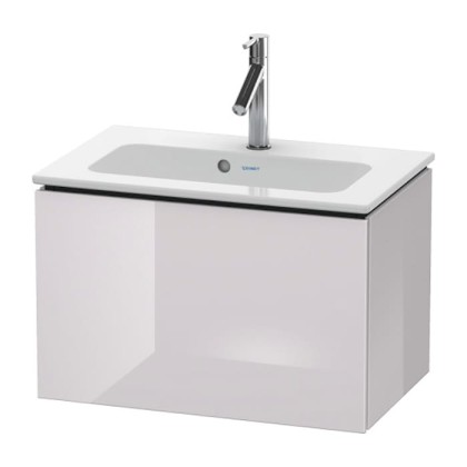 Duravit L-Cube Тумба подвесная, 62x39х40, с раковиной и 1 выдв. ящик, цвет: белая сирень глянцевый