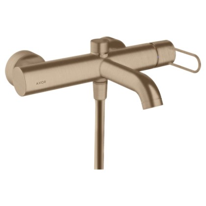 Axor Uno Смеситель для ванны, ВМ, настенный, с переключателем на 2 потока, цвет: шлифованное красное золото