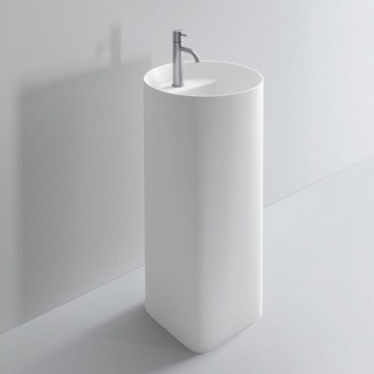 NOORTH milldue edition Раковина 44.6х88 см, 1 отв., напольная, слив в стену, цвет: белый