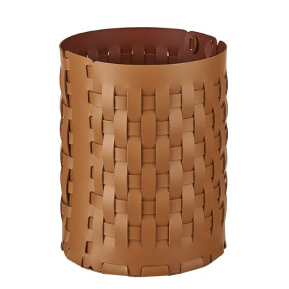 ADJ Корзина Bottega, D20xH25 см., цвет: коньяк/бордо