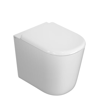 Globo Lalita Унитаз напольный 54х36хh43см, безободковый, со сливом CLEANSTORM, цвет: белый