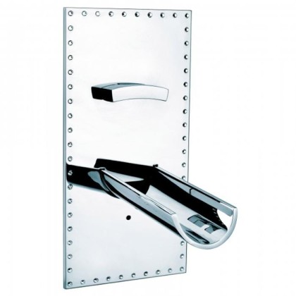 Встраиваемый смеситель для раковины излив Bongio Acquaviva brilliant, цвет: хром/swarovski