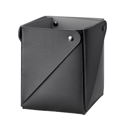 ADJ Коробочка MIU для чайных пакетов, 7x7xH8 см., цвет: черный/серый