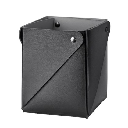 ADJ Коробочка MIU для чайных пакетов, 7x7xH8 см., цвет: черный/серый