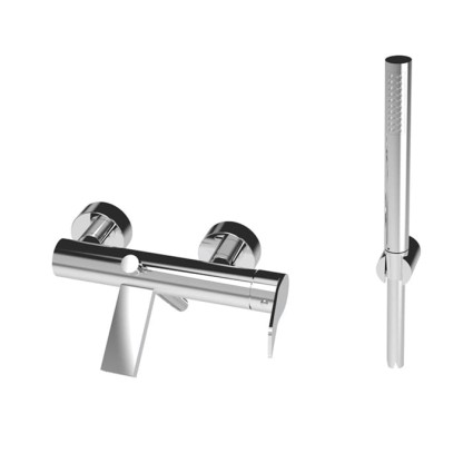 Bongio GIO2 Смеситель настенный для душа, 2 отв., с ручной лейкой, цвет: хром