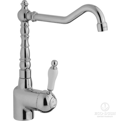 CISAL Кухонные смесители Смеситель однорычажный на 1 отверстие для кухни,с поворотным изливом 215 мм, цвет: хром