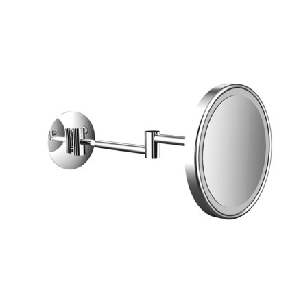 EMCO Pure Зеркало косметическое, LED, ?203мм,  двойной, 3x кратное увеличение, подвесной, цвет: хром