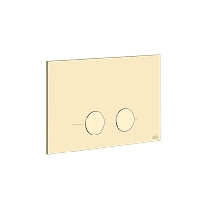 Gessi Technical Accessories  Клавиша смыва для унитаза, двойная, для систем инсталляций Geberit Sigma8 и Sigma12, цвет: Brushed Brass PVD