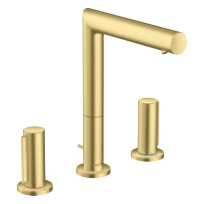 Axor Uno Смеситель для раковины 200, на 3 отв., с донным клапаном, zero, цвет: шлифованная медь