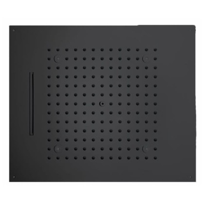 BOSSINI DREAM/2 Верхний душ 570 x 470 мм, 2 режима (дождь, каскад), с 4 LED (белый), блок питания/управления, цвет: черный матовый