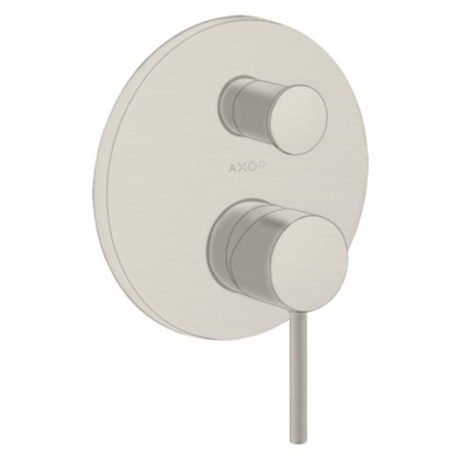 Axor Starck Смеситель для ванны, встраиваемый, с переключателем на 2 потока, цвет: сталь