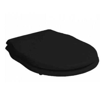 Artceram HERMITAGE Сиденье для унитаза с микролифтом, шарниры хром, цвет: черный