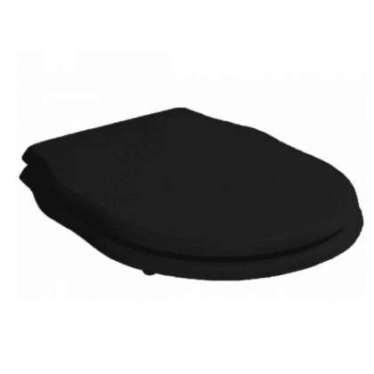 Artceram HERMITAGE Сиденье для унитаза с микролифтом, шарниры хром, цвет: черный