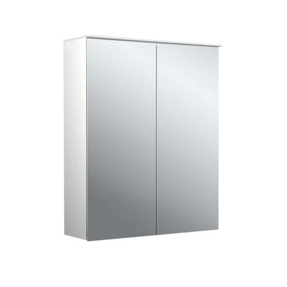 Emco Pure II Зеркальный шкаф 60см., с подсветкой  Lichtsegel, навесная модель, с подсв. для раковины, 2 дверка