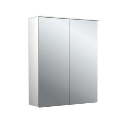 Emco Pure II Зеркальный шкаф 60см., с подсветкой  Lichtsegel, навесная модель, с подсв. для раковины, 2 дверка
