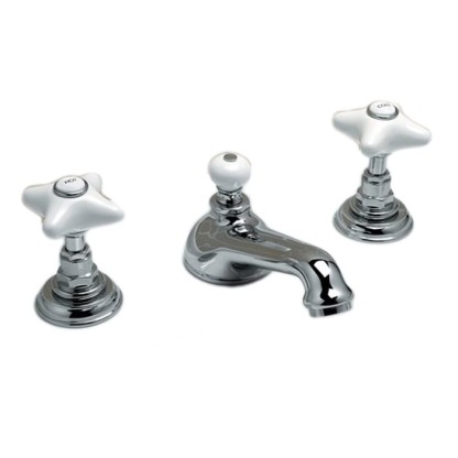 Devon&Devon White Rose Смеситель для раковины, цвет: хром