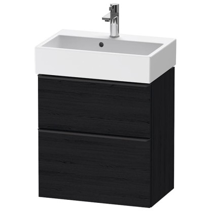 Duravit D-Neo Тумбочка подвесная компакт 58.4x37.2х62.5 см., раковина, 1 ящик, цвет: Black Oak