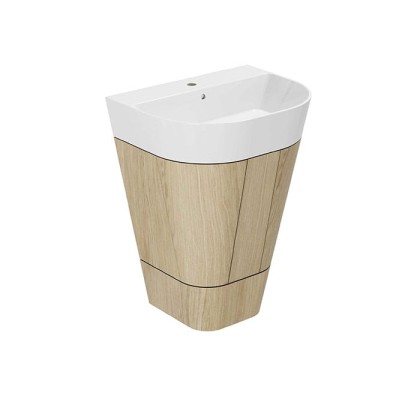 Azzurra Forma Тумба напольная 60х47х84см, с 2 дверцами, с раковиной, цвет: Olmo naturale