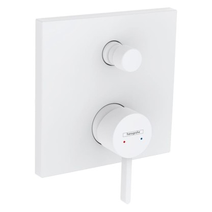 Hansgrohe Finoris Смеситель для душа, встраиваемый, с переключателем потоков на 2 положения, внешняя часть, цвет: белый матовый