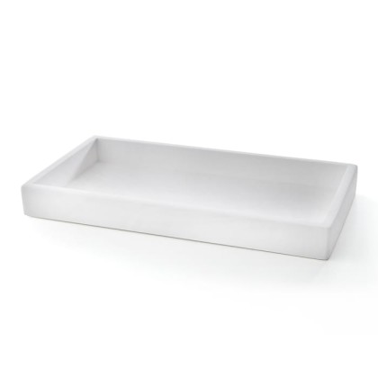 3SC Mood White Лоток универсальный, настольный, композит Solid Surface, цвет: белый матовый