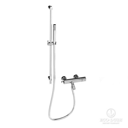 Stella Bamboo Смеситель для ванны 3267/302-6 со штангой и ручным душем, цвет: хром