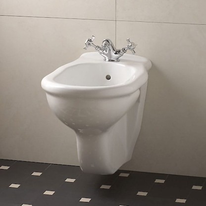 Devon&Devon New Etoile, Биде подвесное 53.5х33см, с одним отверстием под смеситель, цвет: белый