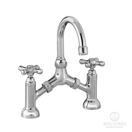 Stella Roma Смеситель для раковины на 2 отверстия 3215, цвет: хром