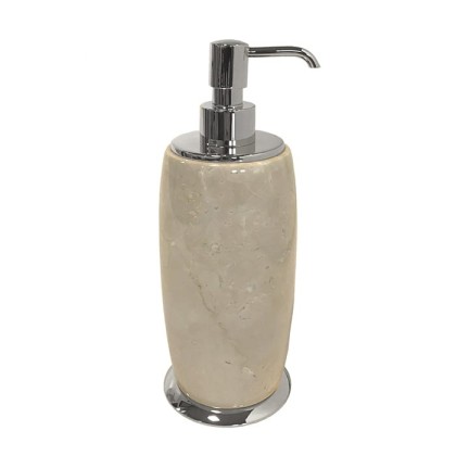 3SC Elegance Дозатор для жидкого мыла, настольный, цвет: мрамор botticino/хром