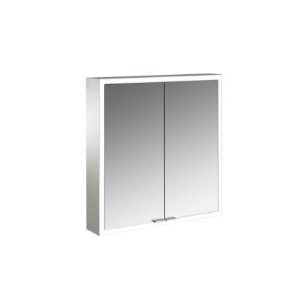 Emco Prime Зеркальный шкаф 60см., с подсветкой LED Facelift навесная модель, 2-дверки, IP 20 задняя панель  цвет белый