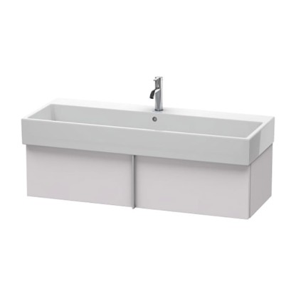 Duravit VA Тумба подвесная, 118.4x43.1х29.8см., с раковиной и 1 выдв. ящиком, цвет: белая сирень шелковисто-матовый
