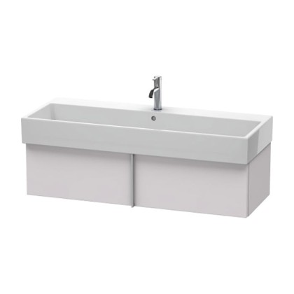 Duravit VA Тумба подвесная, 118.4x43.1х29.8см., с раковиной и 1 выдв. ящиком, цвет: белая сирень шелковисто-матовый