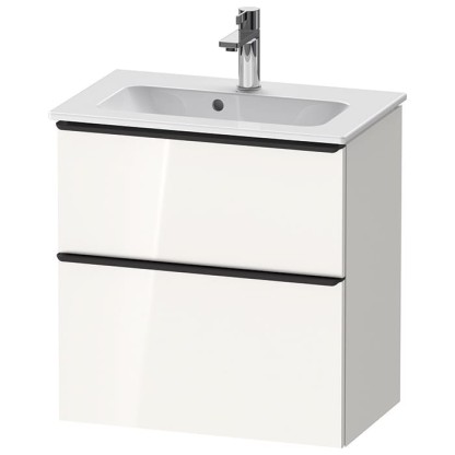 Duravit D-Neo Тумбочка подвесная Compact 61x37.2x62.5см., раковина, 1 ящик, цвет: белый высокоглянцевый