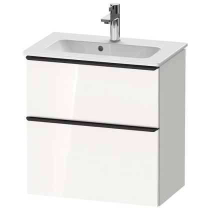 Duravit D-Neo Тумбочка подвесная Compact 61x37.2x62.5см., раковина, 1 ящик, цвет: белый высокоглянцевый