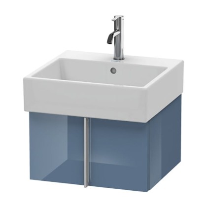 Duravit Vero Air Тумба подвесная, 48.4x43.1х29.8см., с раковиной, с 1 выдв. ящиком, цвет: голубой камень глянцевый
