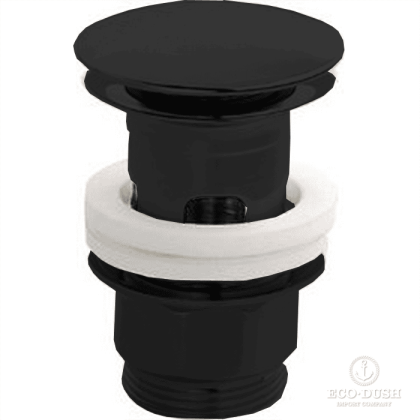 CISAL Донный клапан 1"1/4 для раковин, цвет: черный матовый