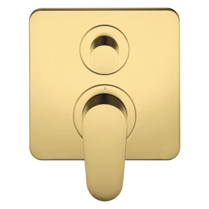 Axor Citterio M Смеситель для ванны, встраиваемый, с переключателем на 2 потока, цвет: полированное золото