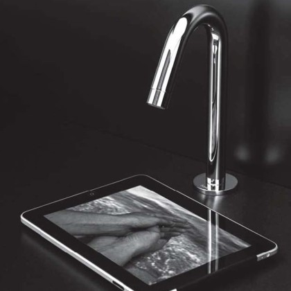 Bongio Elettronici Смеситель для раковины, 1 отв., сенсорный, цвет: хром