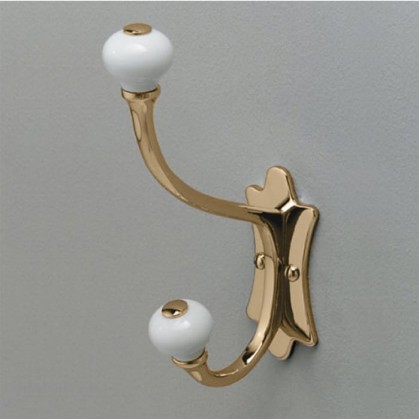 Devon&Devon Mayfair Крючок подвесной, двойной, цвет: золото