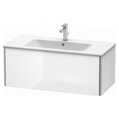 Duravit XSquare Тумба подвесная, 101х47.8х40см, с раковиной, с 1 выдв ящик, цвет: белый глянц
