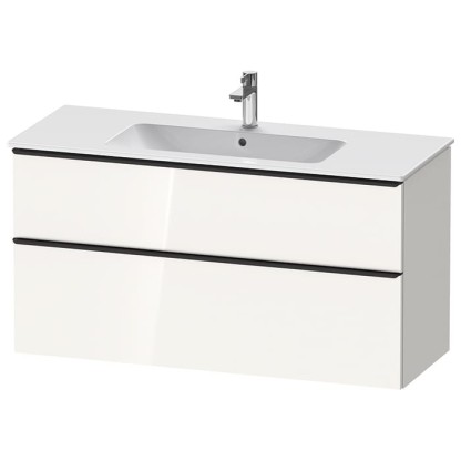 Duravit D-Neo Тумбочка подвесная 121х46.2x62.5см., раковина, 1 ящик цвет: белый высокоглянцевый
