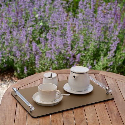 ADJ Поднос Asti, 36x24xH5 см., цвет: капучино/шоколад, фурнитура графит