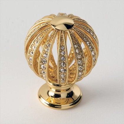 EBAN Mongolfiera ручка для мебели с кристаллами Swarovski, Цвет: золото