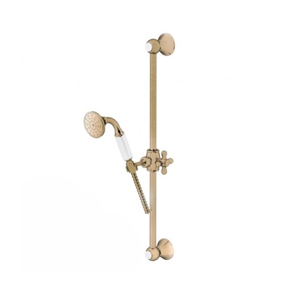 Gattoni PD Душевая стойка 60см с лейкой CLASSIC и шлангом, цвет: бронза
