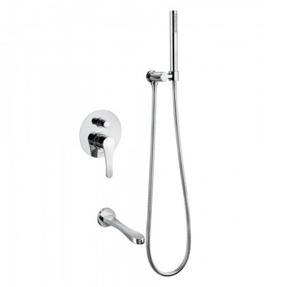 Смеситель для ванны Bongio O'Clock Green, цвет: хром