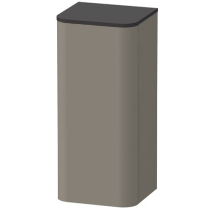 Duravit Happy D.2 Plus Пенал подвесной 40x36х88см 1 дверь, 2 стекл. полки, DX, цвет: stone grey satin matt