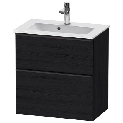 Duravit D-Neo Тумбочка подвесная Compact 61x37.2x62.5см., раковина, 1 ящик, цвет: Black Oak